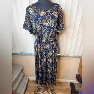 Formal Dress Perceptions Short Sleeve Fit Flare Dress Perceptions Dresses  Perceptions Womens Short Sleeve Midi